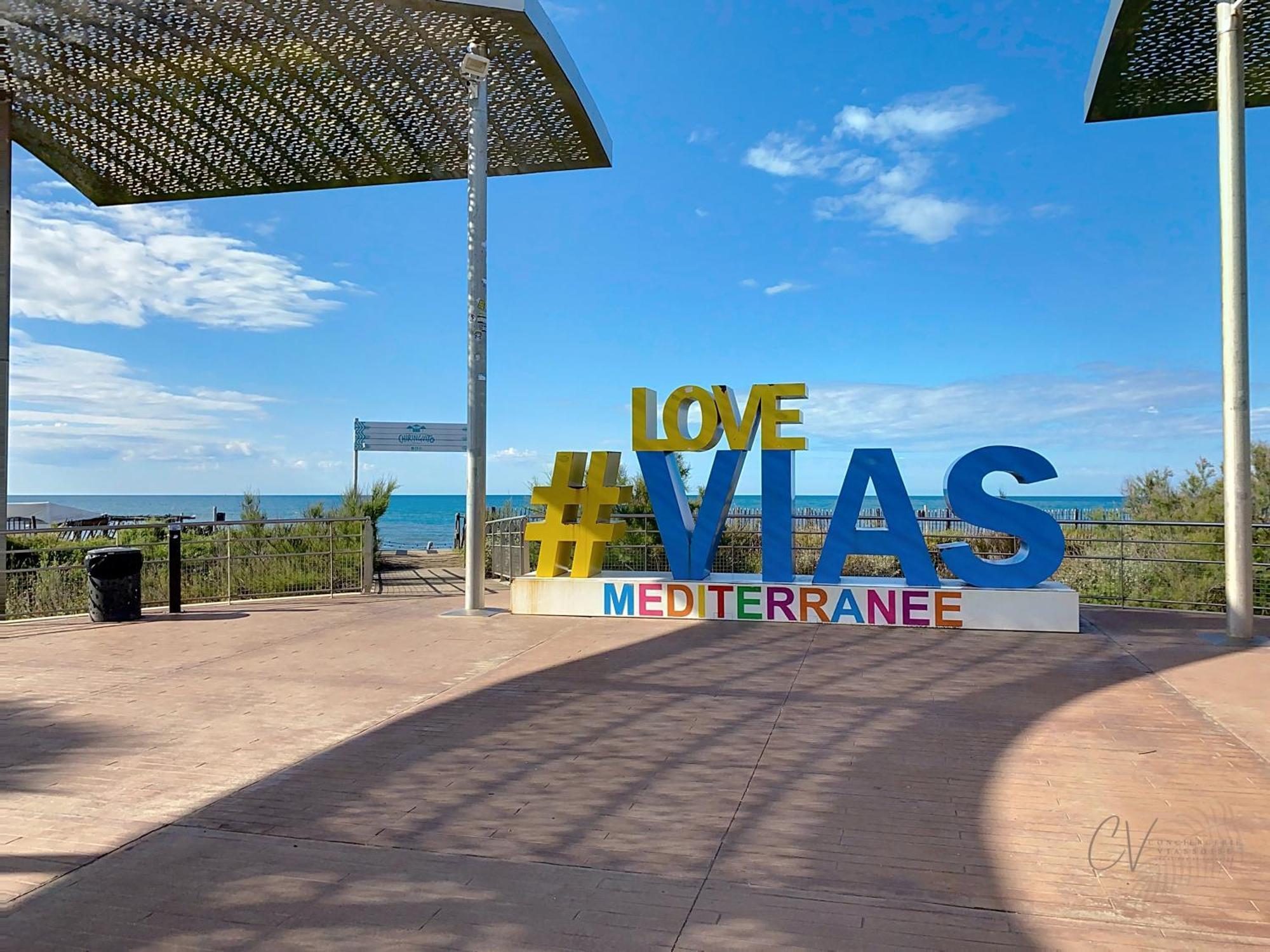 Maison bord de mer en résidence avec piscine Vias Esterno foto