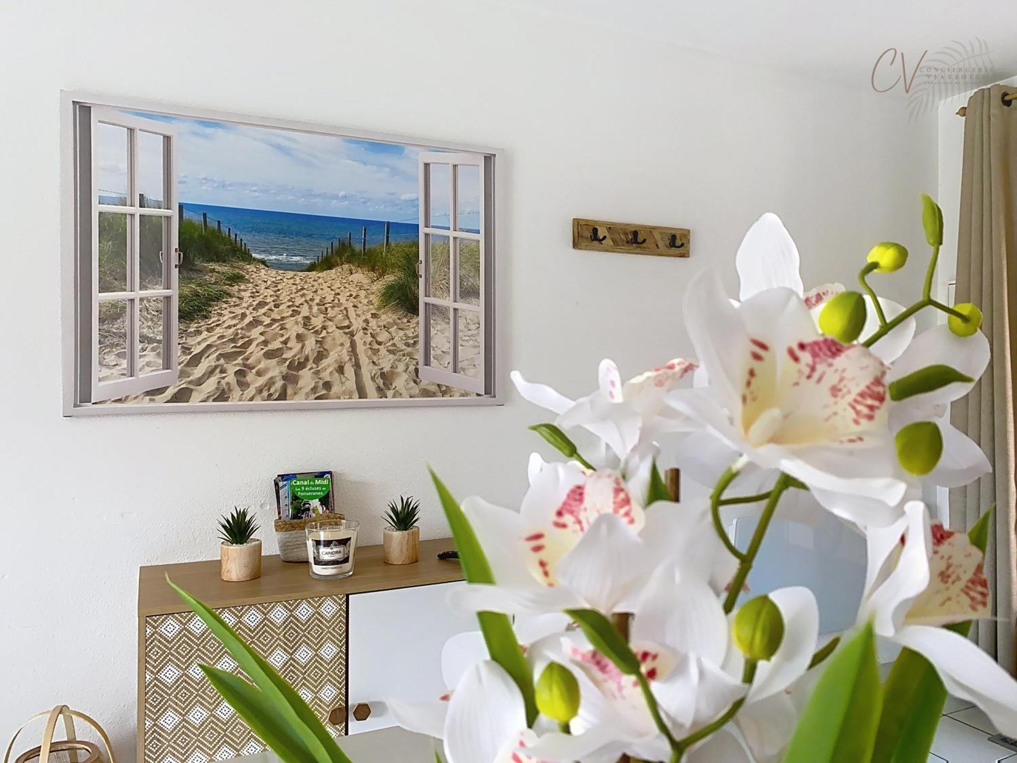 Maison bord de mer en résidence avec piscine Vias Esterno foto